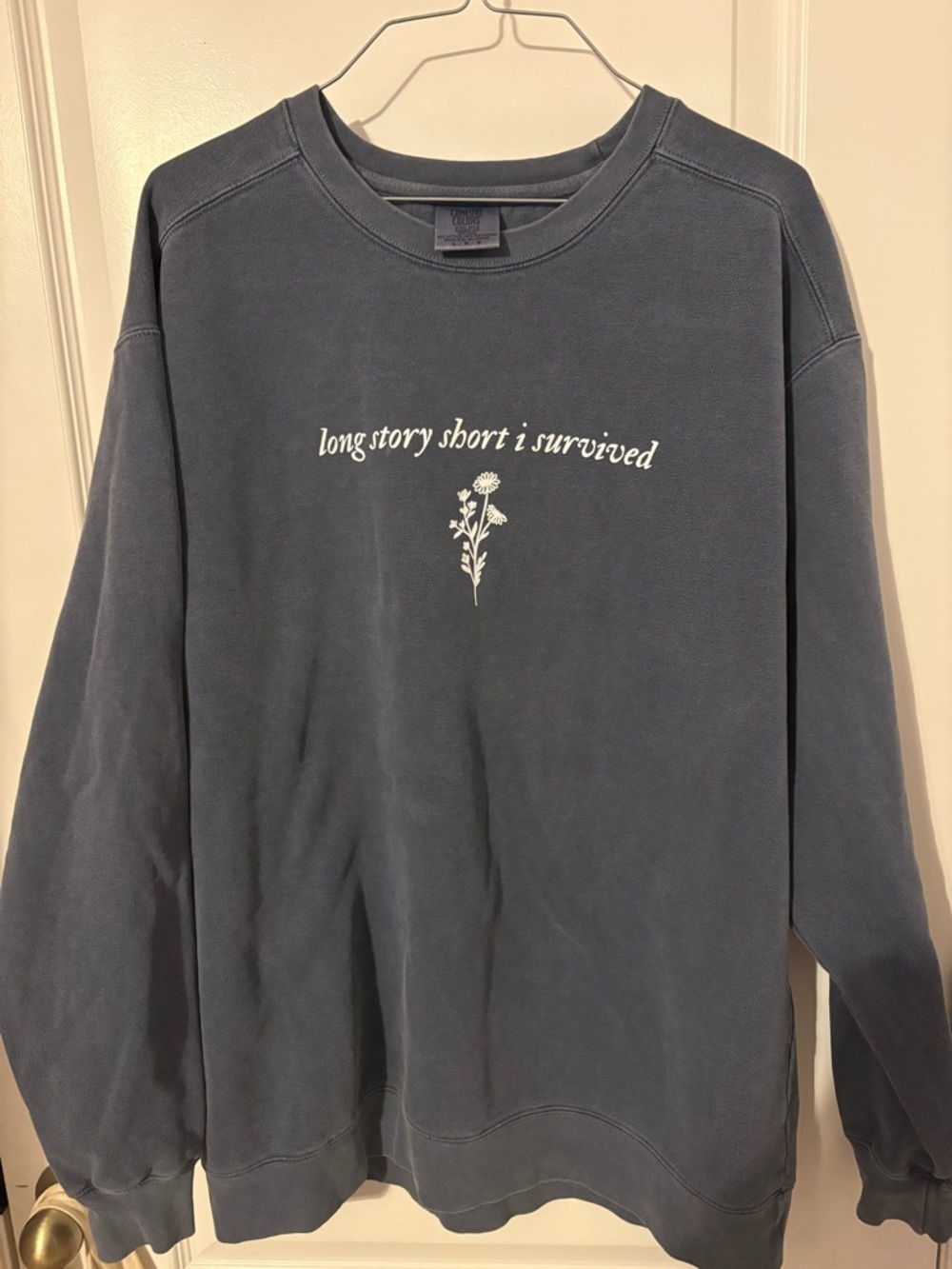 Taylor Swift Long Story Short Evermore Lyric Sweatshirt